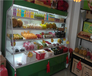 無(wú)錫水果展示柜案例-水岸果園水果店