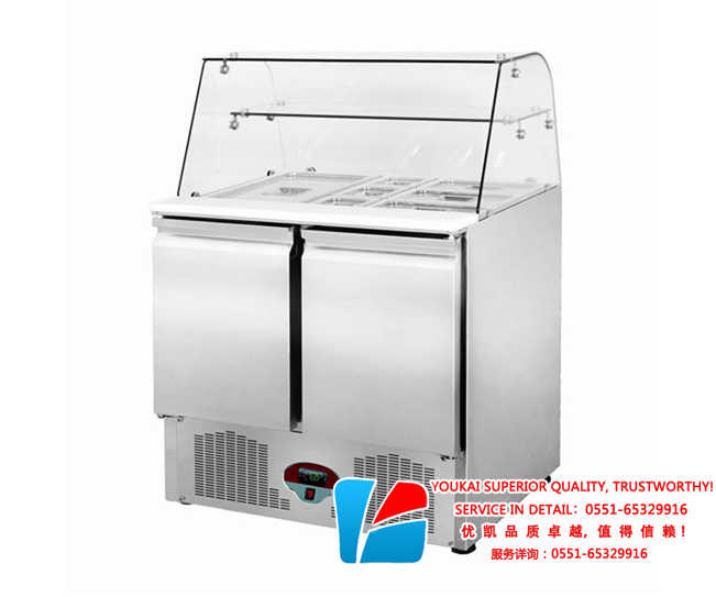 弧形玻璃沙拉臺(tái)