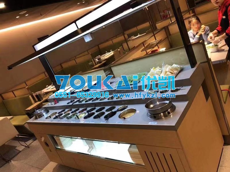 四川綿陽(yáng)火鍋店調(diào)料臺(tái)案例