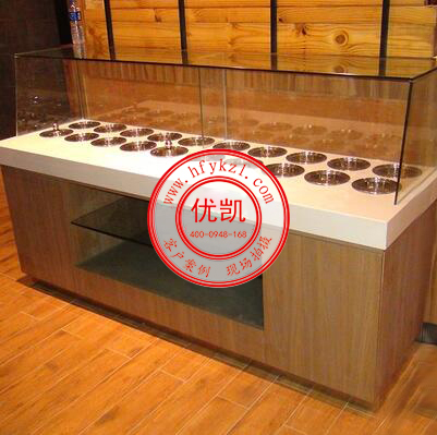 海底撈火鍋點調(diào)料臺（帶玻璃罩）案例圖1