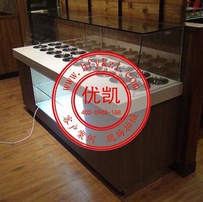 海底撈火鍋點調(diào)料臺（帶玻璃罩）案例圖2