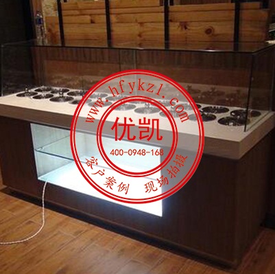 海底撈火鍋點調(diào)料臺（帶玻璃罩）案例圖3