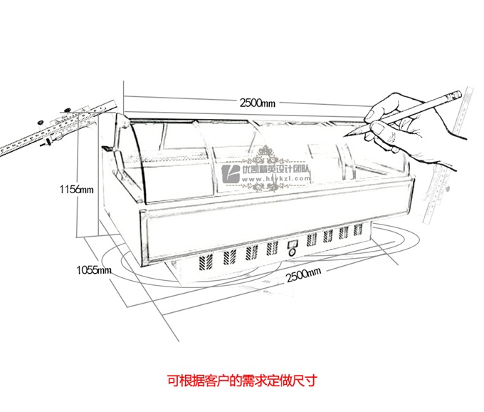 ZB-AF前移門熟食柜（風(fēng)直冷）