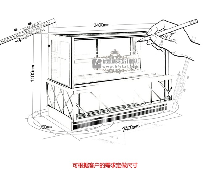 優(yōu)凱-VIP-ZG豪華直角蛋糕柜